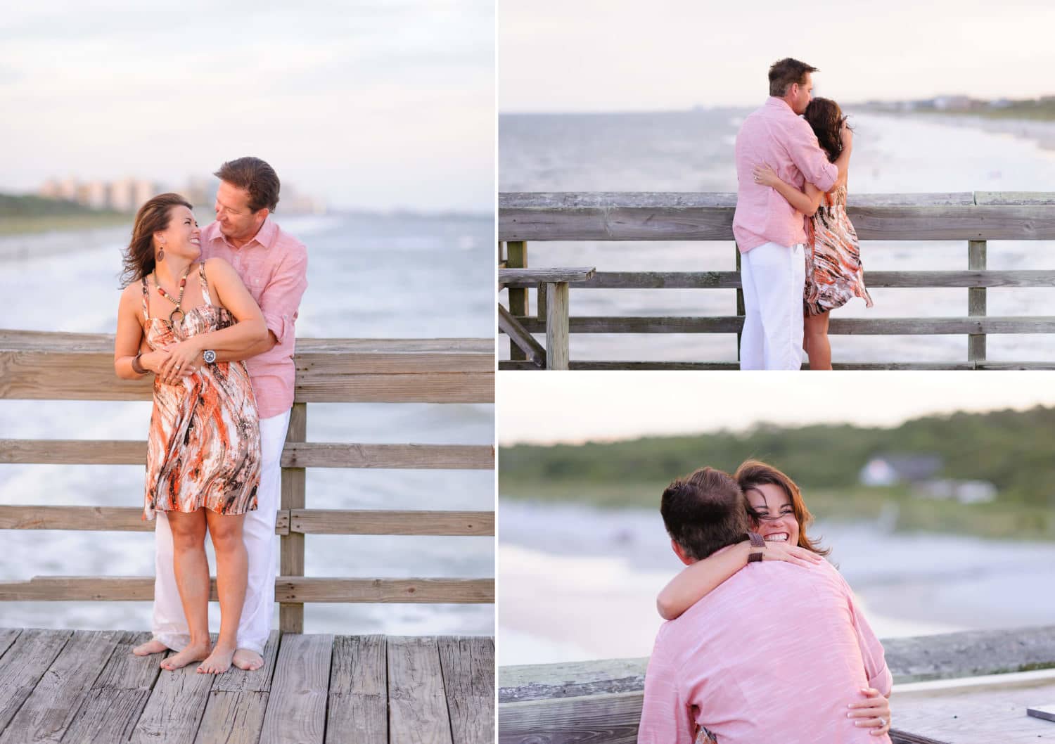 Kissing on the pier - Myrtle Beach State Park