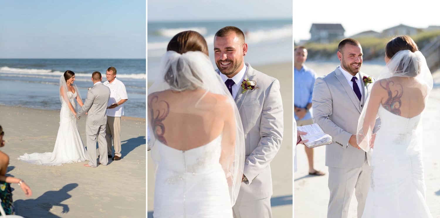 On the beach wedding ceremony - Garden City, SC