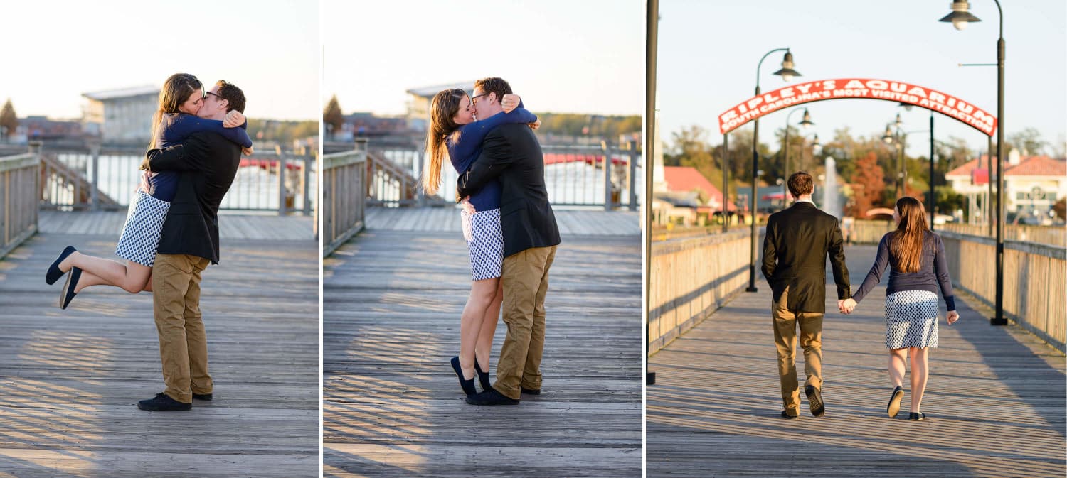 Couple walking together near the Ripley's Aquarium