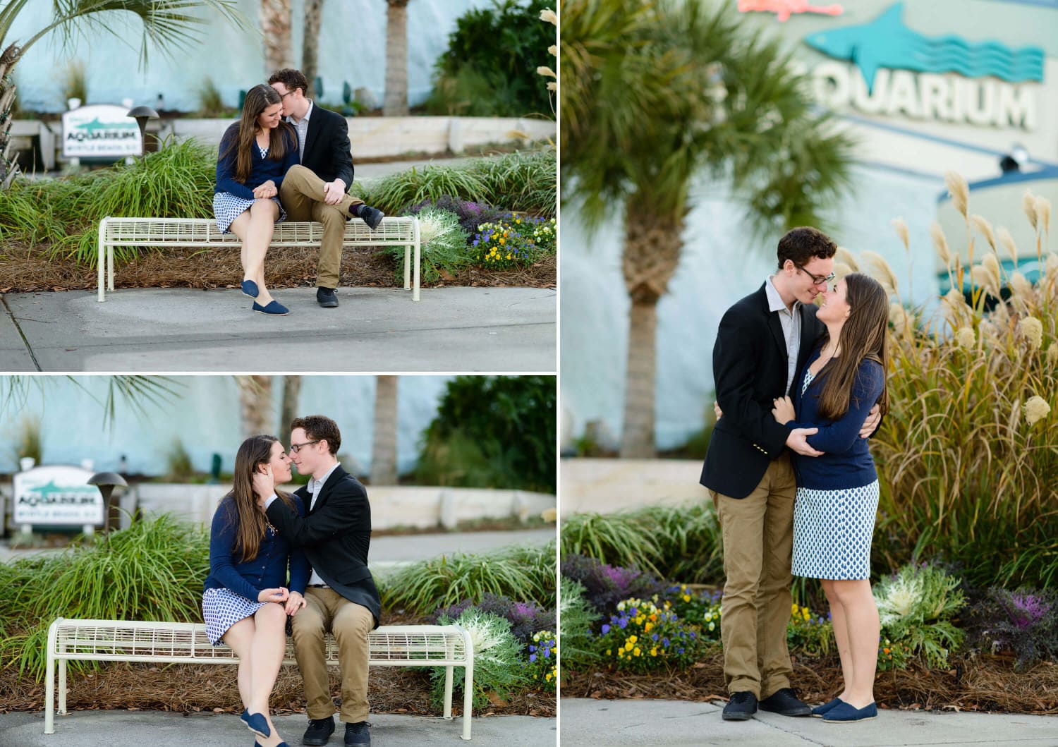 Engagement pictures at Ripley's Aquarium in Myrtle Beach