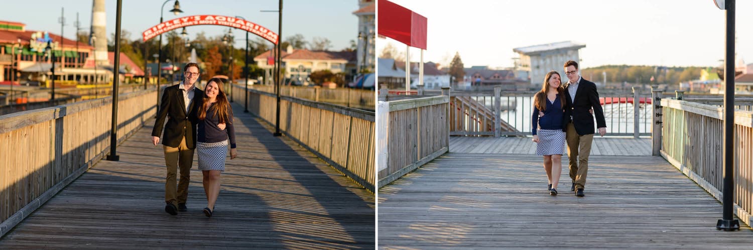 Couple walking together near the Ripley's Aquarium