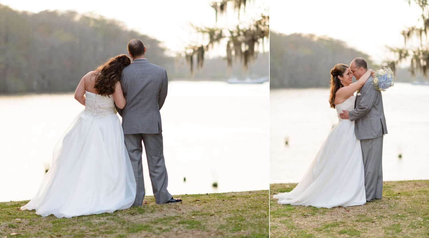 Couple looking out over the Waccamaw River