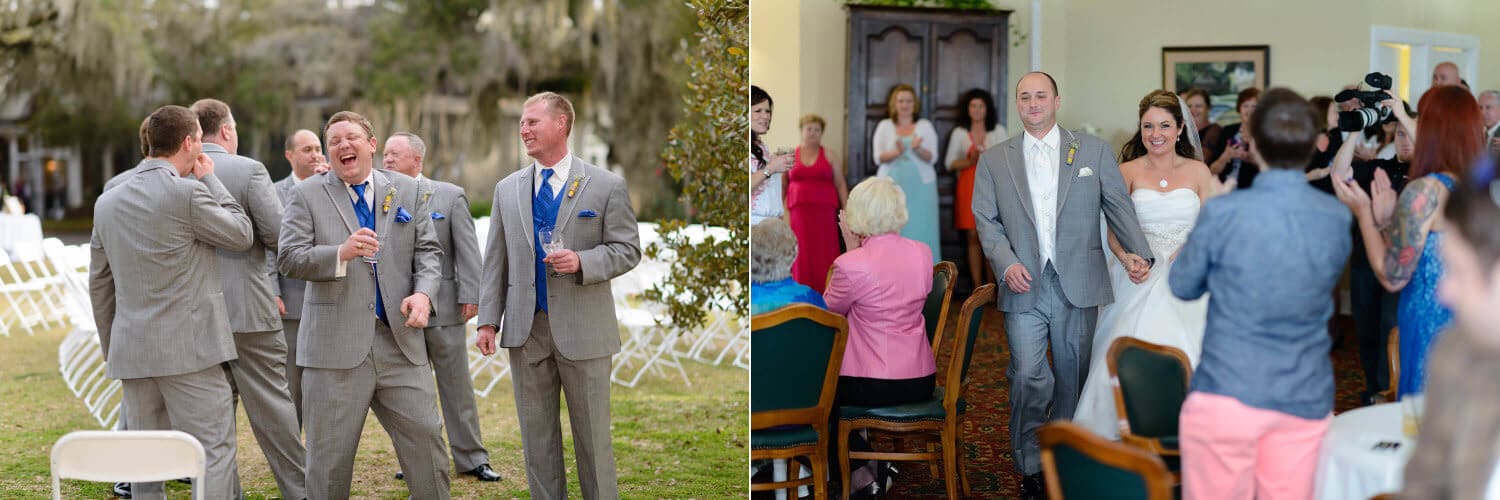 Groomsmen having fun