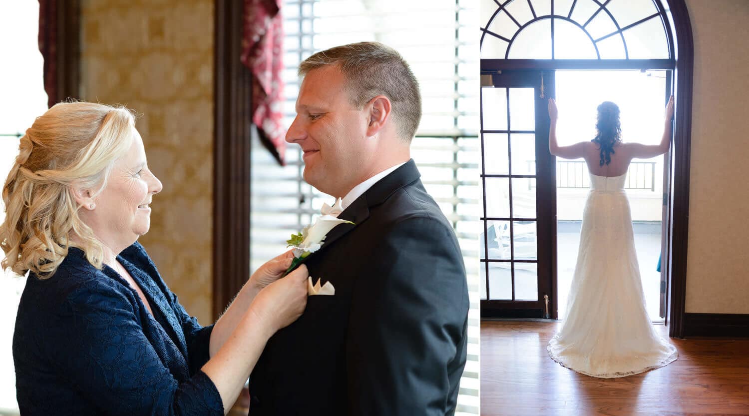 Groom and mom