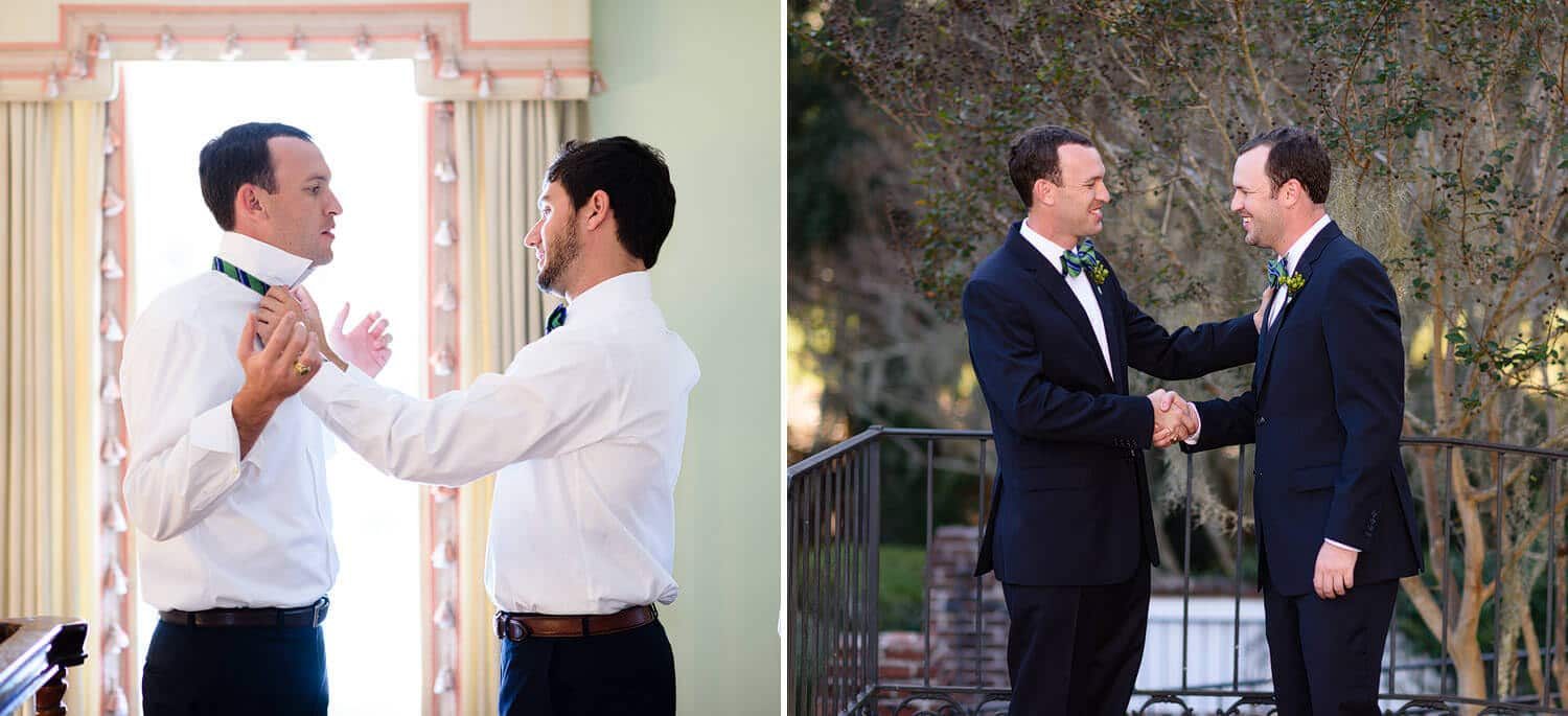 Groomsmen getting ready