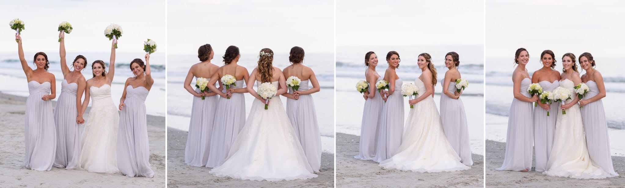 Fun pictures with the bridesmaids at North Beach Plantation