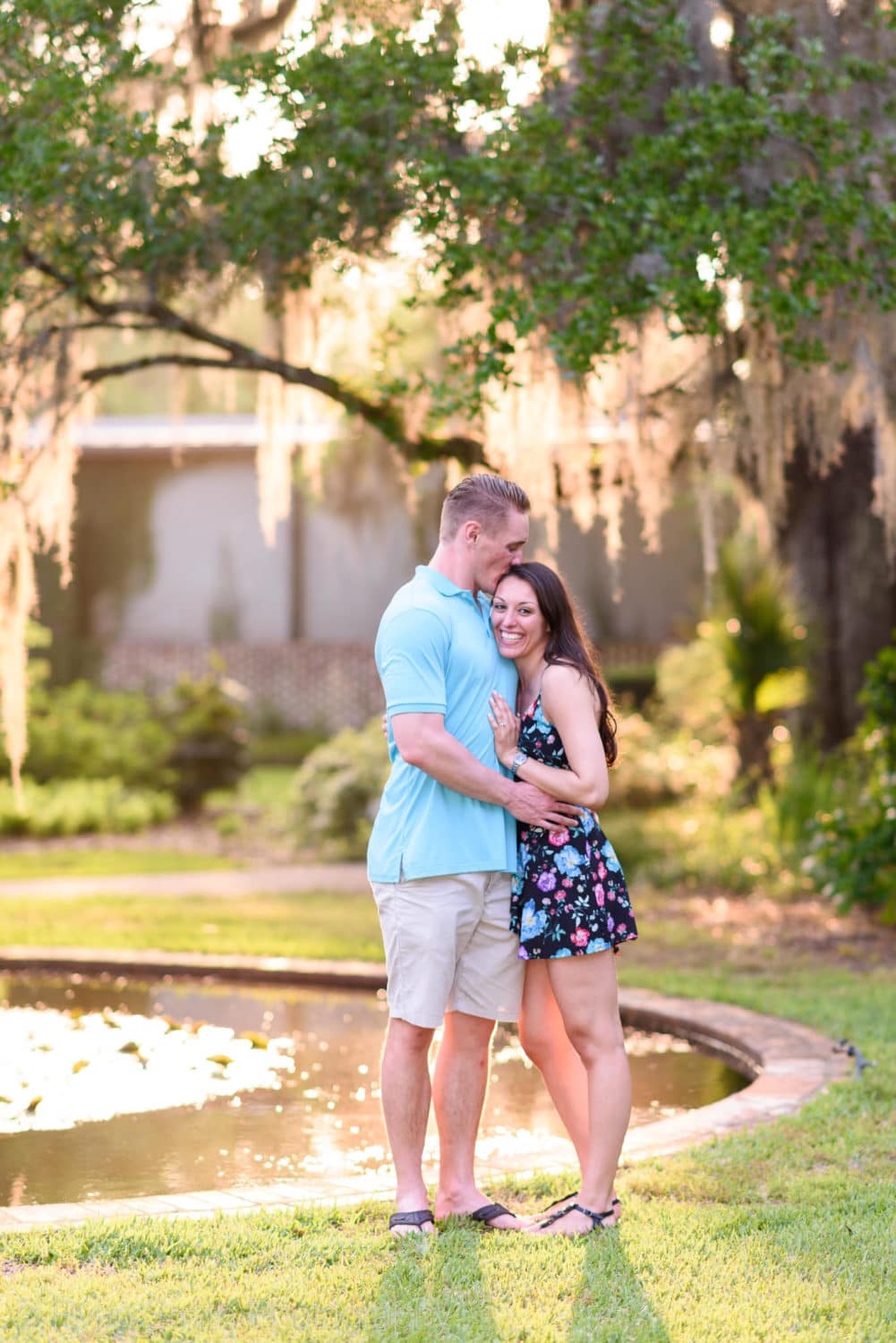 Kiss by the moss covered trees - Brookgreen Gardens