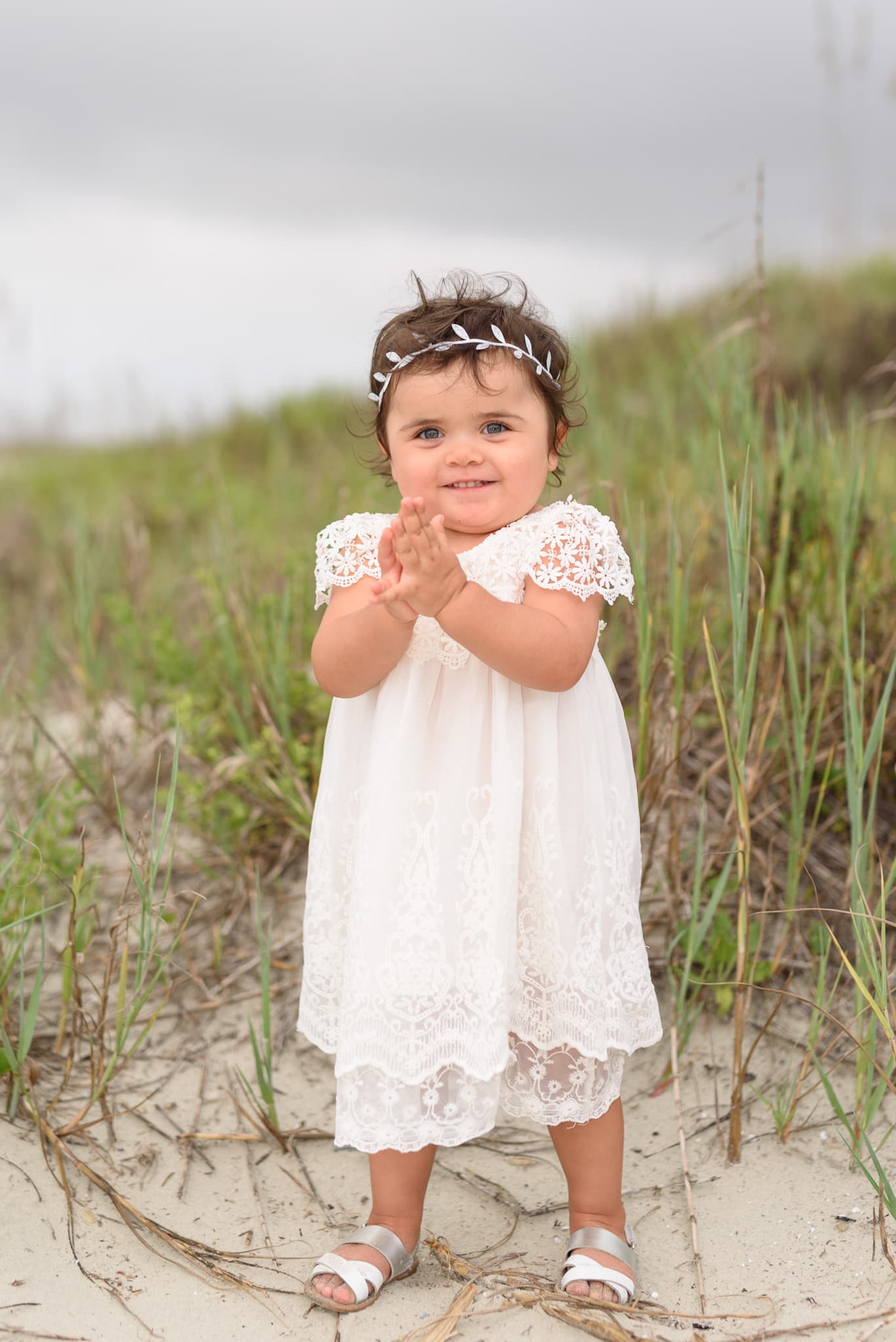 Baby girl with big smile - North Beach Plantation
