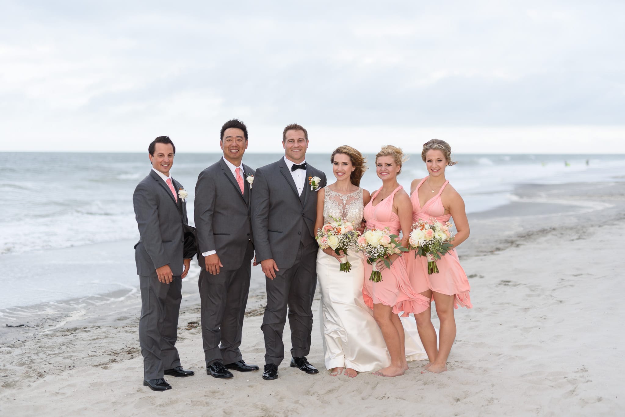 Bridal party by the ocean - Grande Dunes Ocean Club - Myrtle Beach
