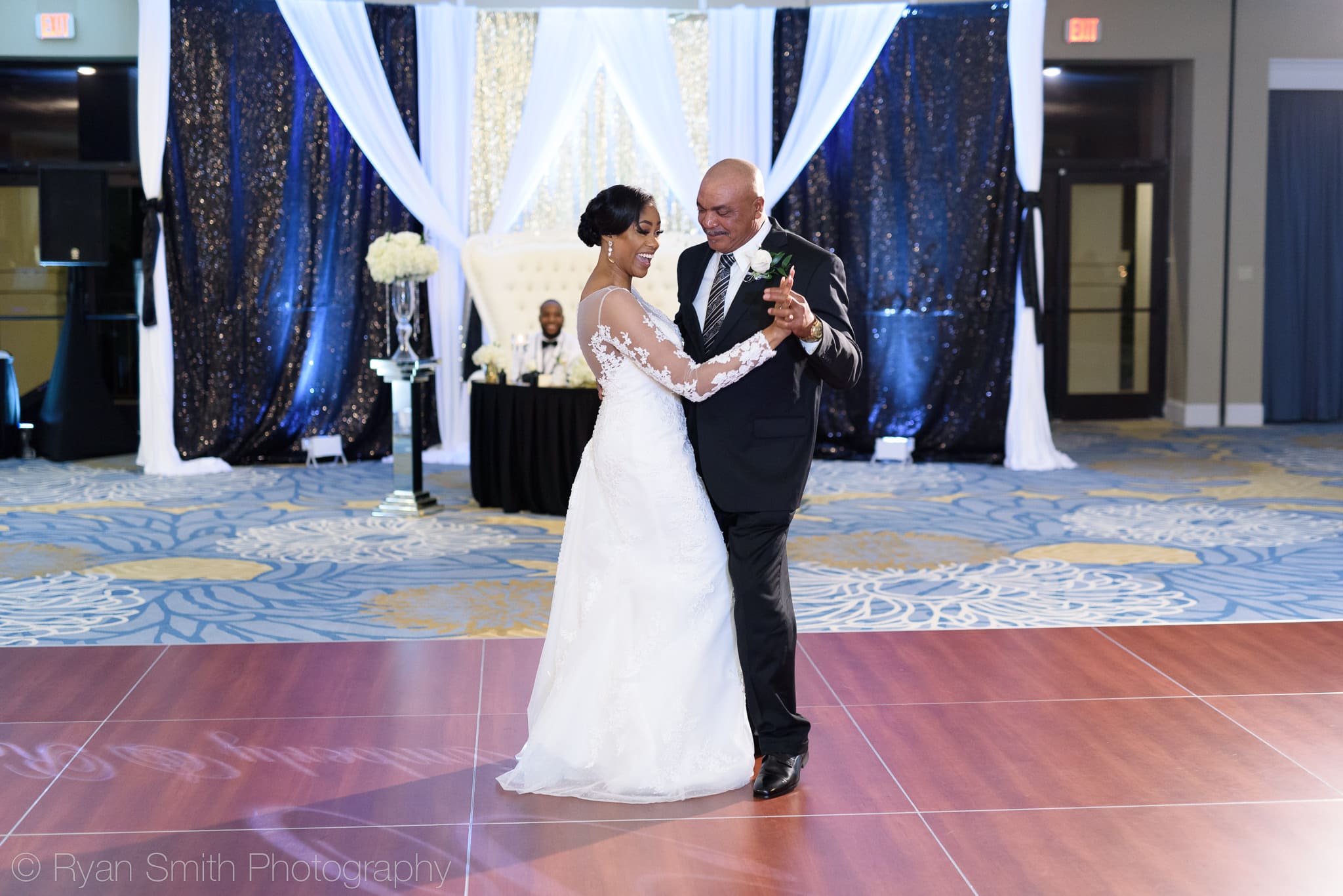 Bride dancing with father - Doubletree Resort by Hilton Myrtle Beach