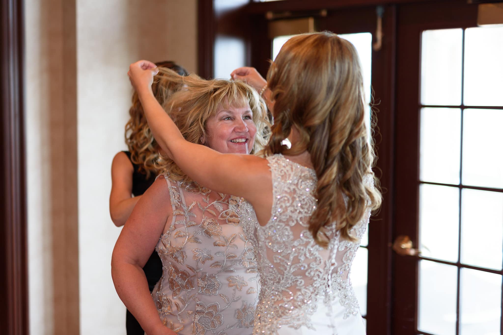 Bride helping mom with hair - Grande Dunes Ocean Club - Myrtle Beach