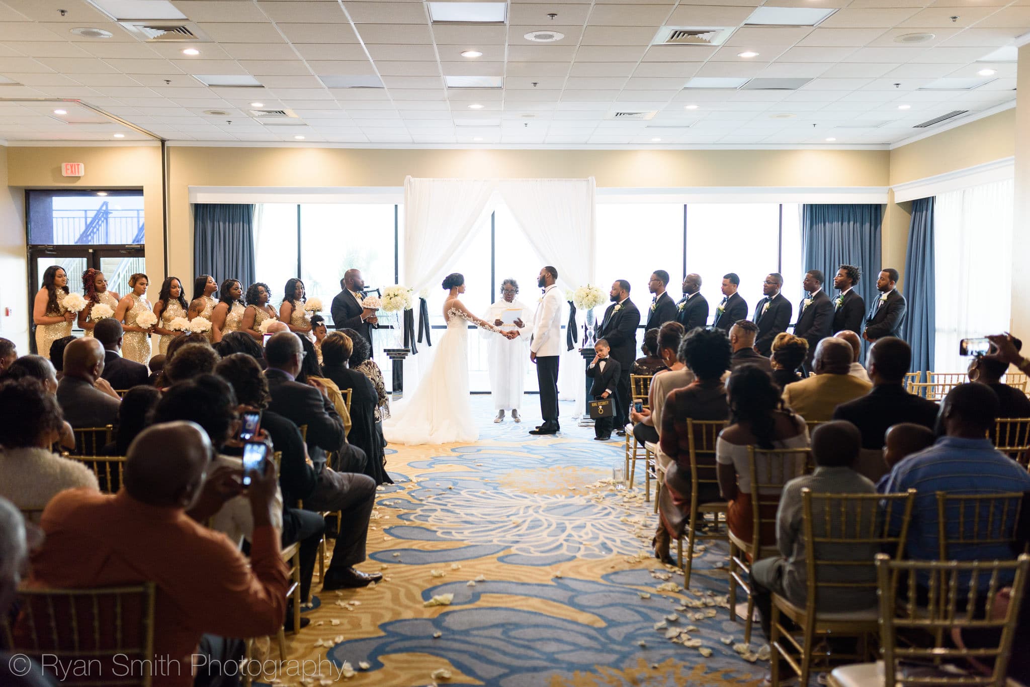 Ceremony in the ballroom - Doubletree Resort by Hilton Myrtle Beach