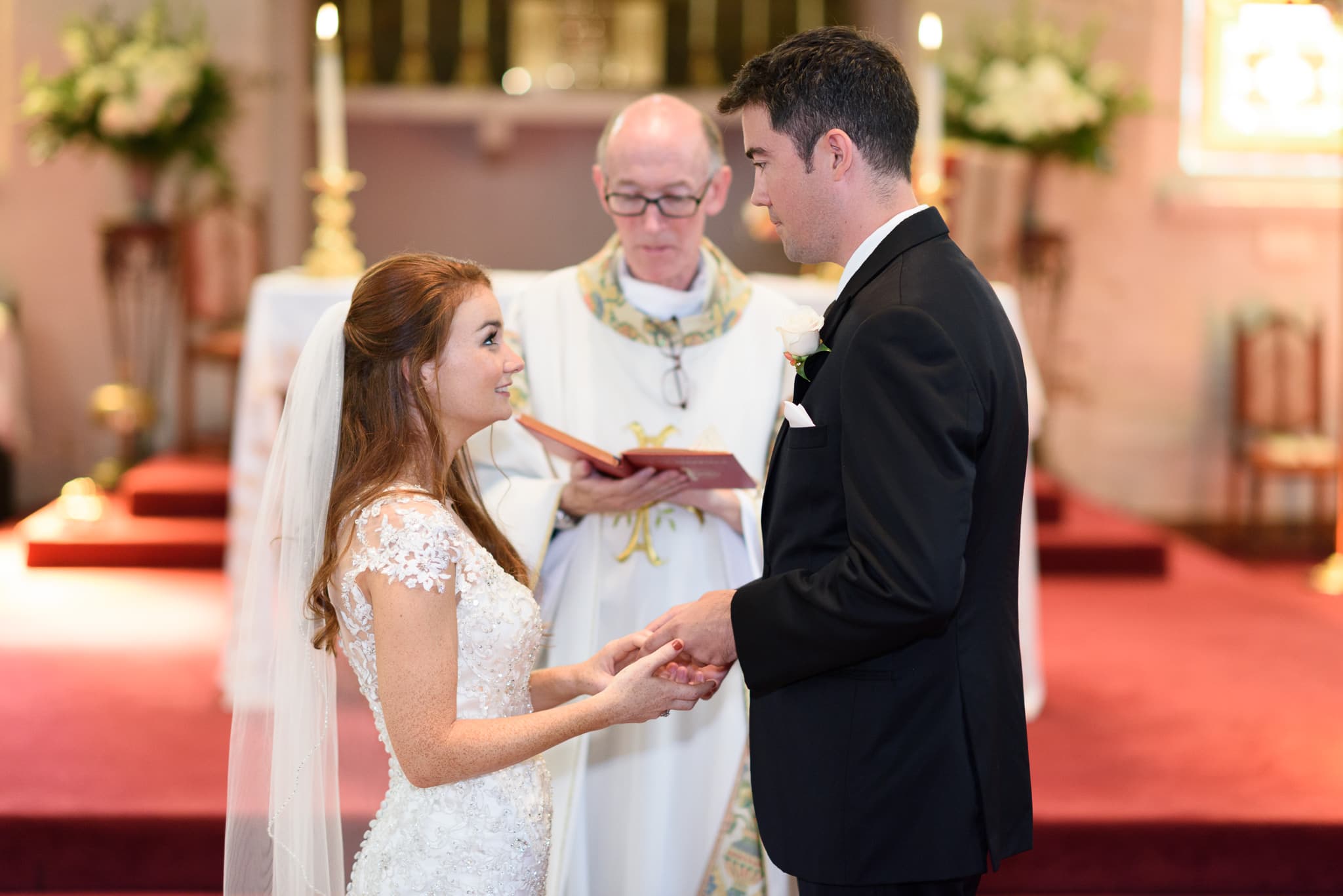 Giving vows - Historic Church downtown Georgetown