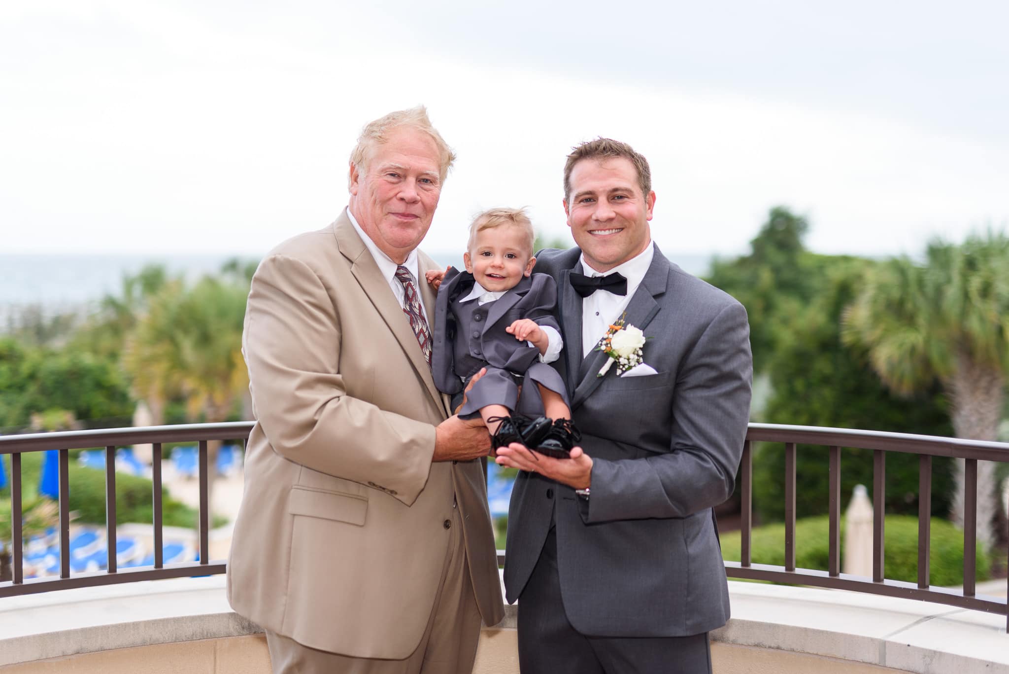 Groom with son and father - Grande Dunes Ocean Club - Myrtle Beach
