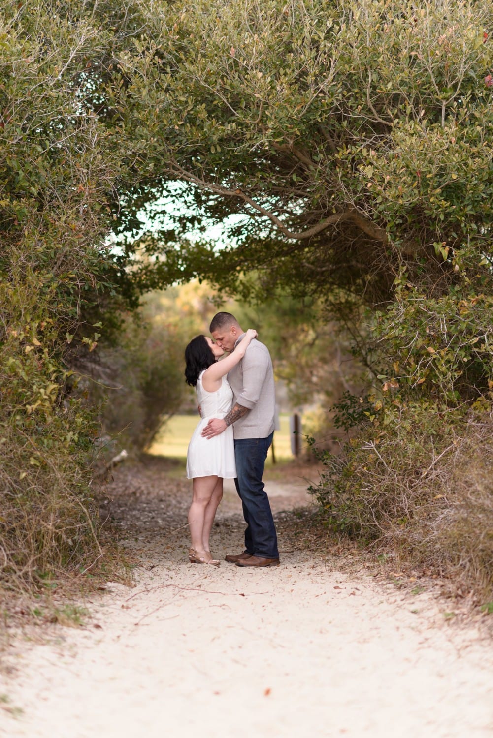 Kisses on the beach walkway - Huntington State Park