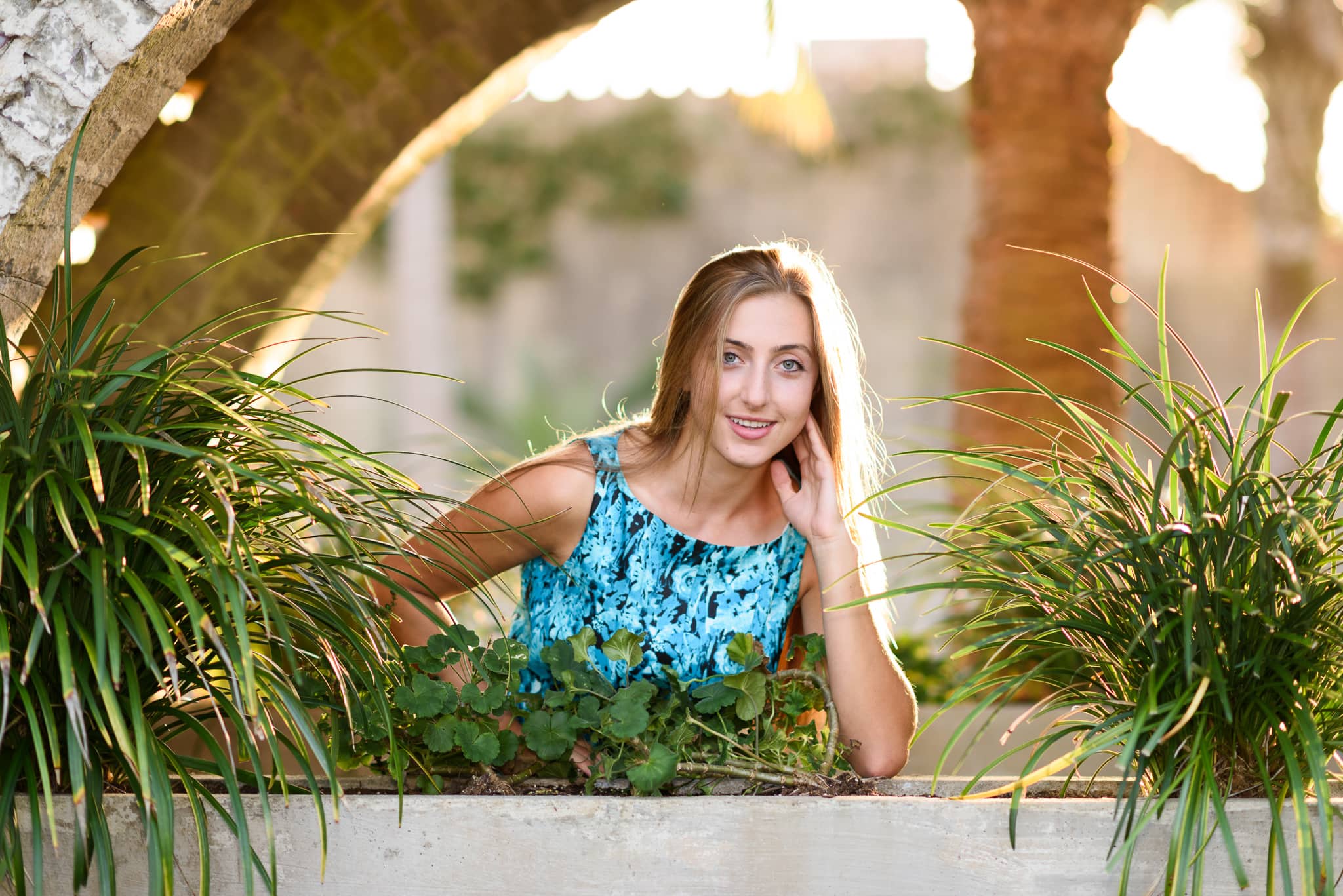 Leaning on the flowerbox - Atalaya Castle