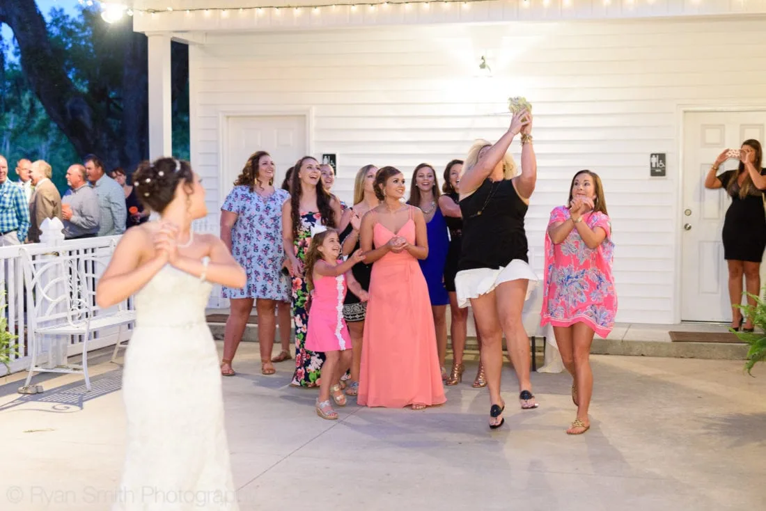 Single ladies catching the bouquet - Upper Mill Plantation