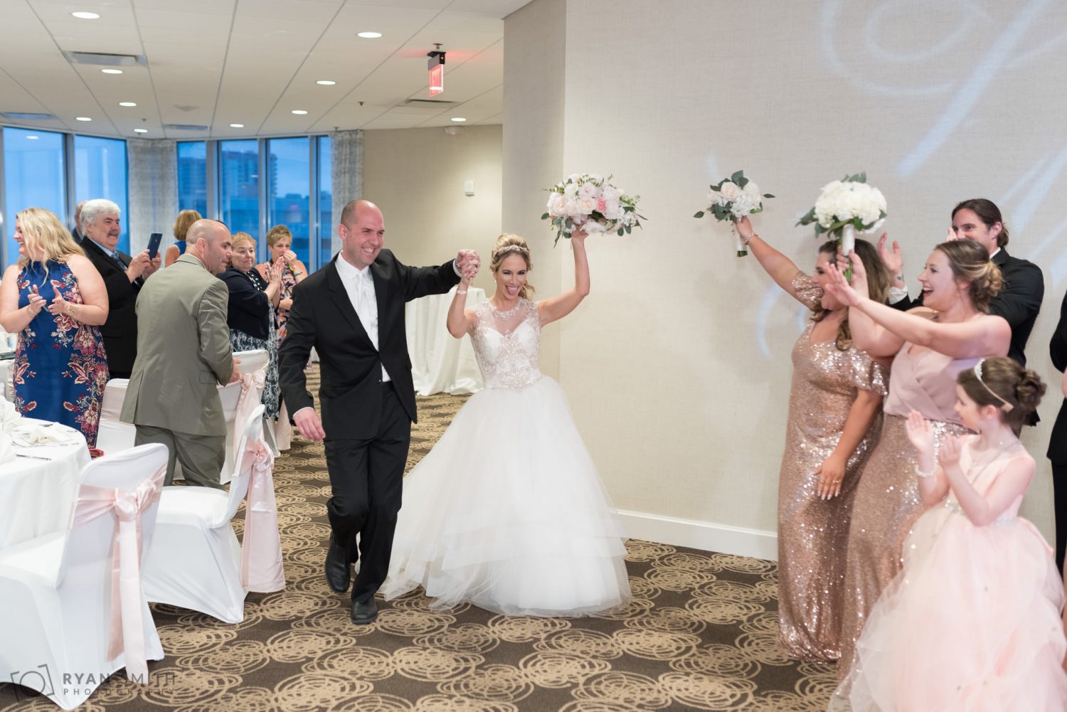 Wedding couple introductions Hilton Ballroom in Myrtle Beach