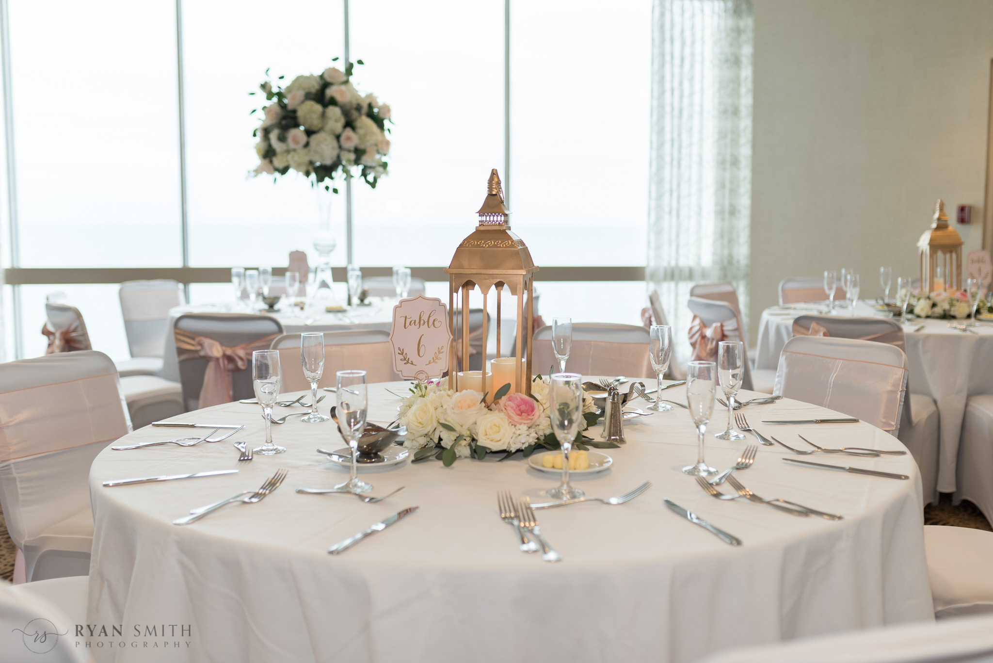 Ballroom table details - Hilton Myrtle Beach Resort