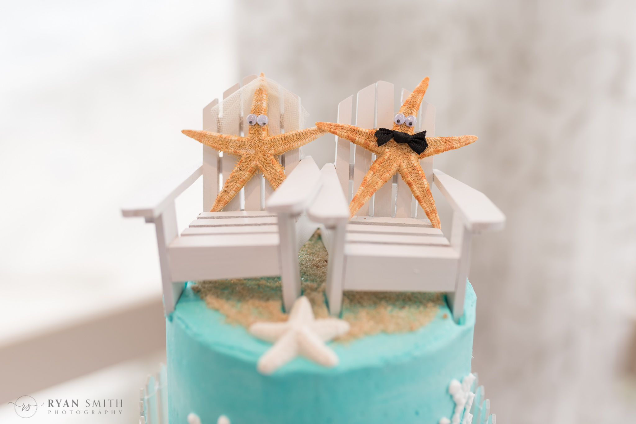 Starfish cake topper  - Hilton Myrtle Beach Resort