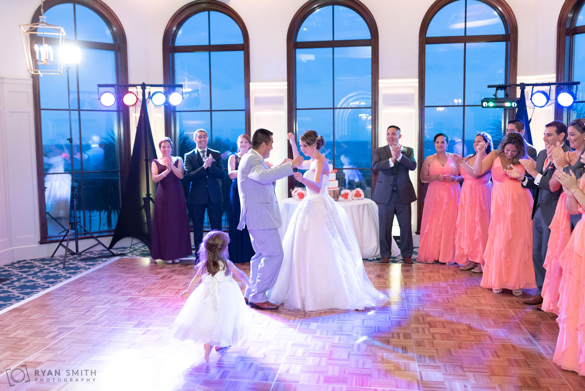 First dance with daughter getting involved Grande Dunes Ocean Club