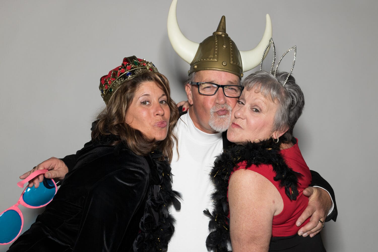 Photo Booth white background option at holiday party in Myrtle Beach