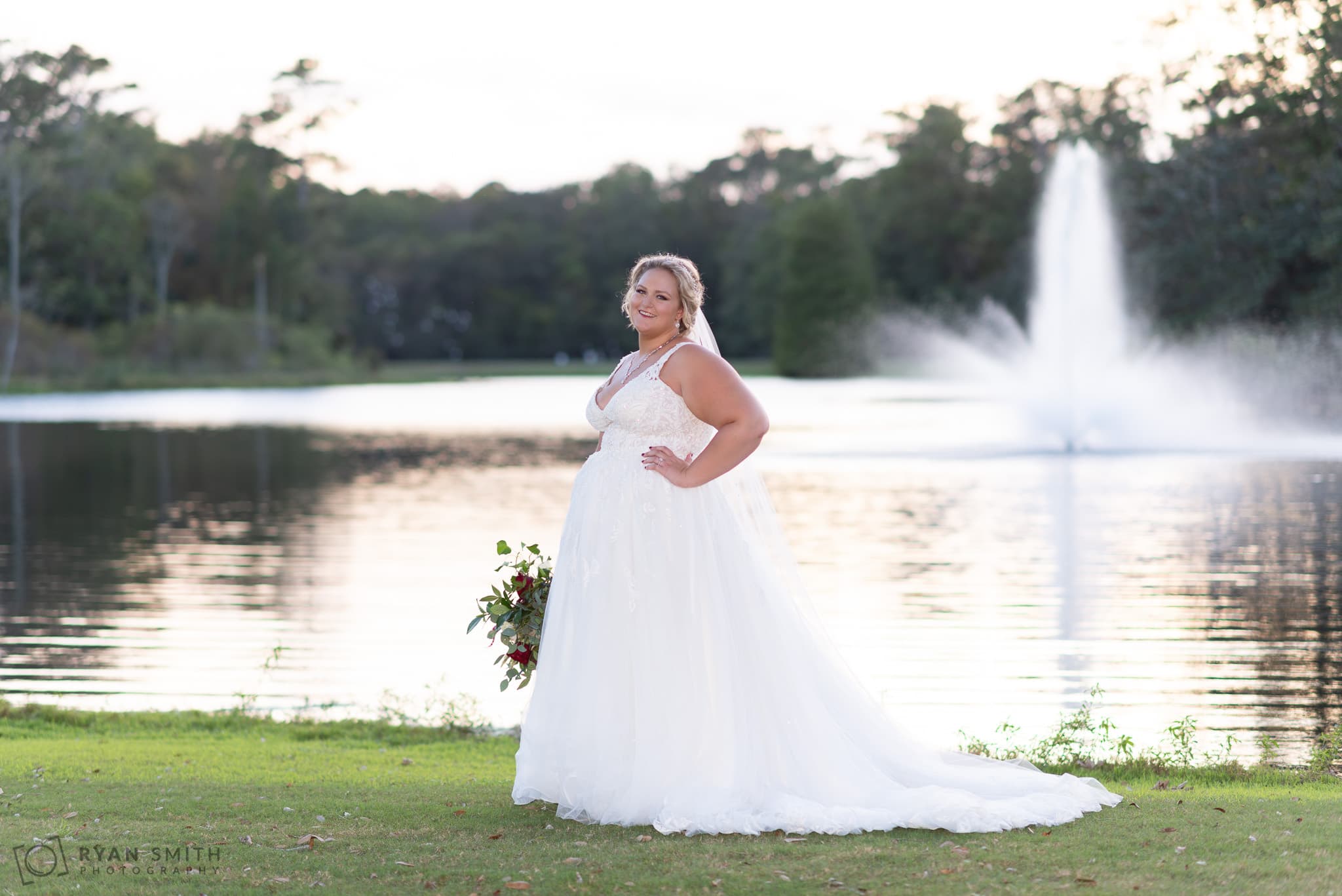 Bride not he far side of the lake Pawleys Plantation Golf & Country Club