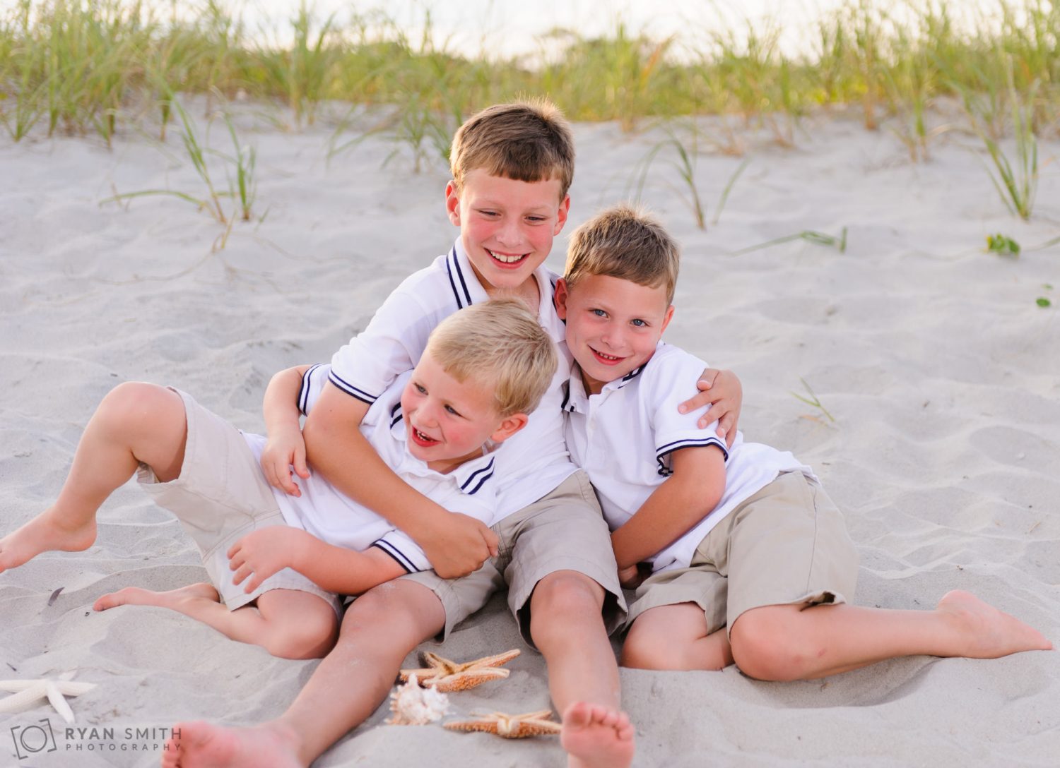 It's so hard to get boys to cooperate for a picture Myrtle Beach State Park