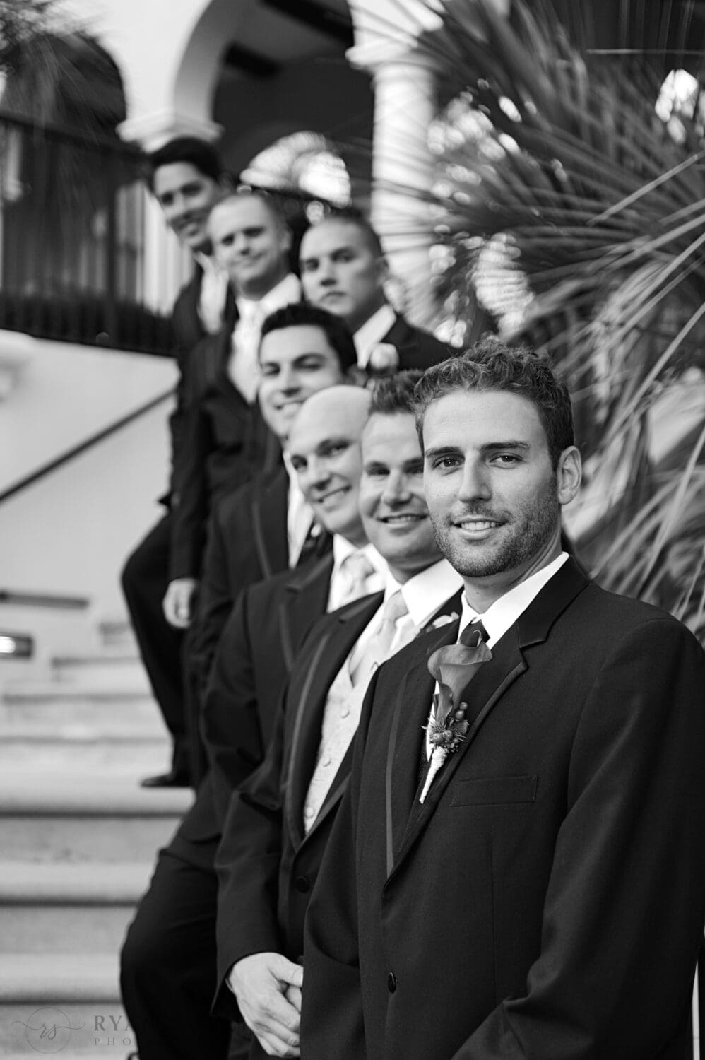 Portrait of groomsmen Ocean Club, Grande Dunes, Myrtle Beach