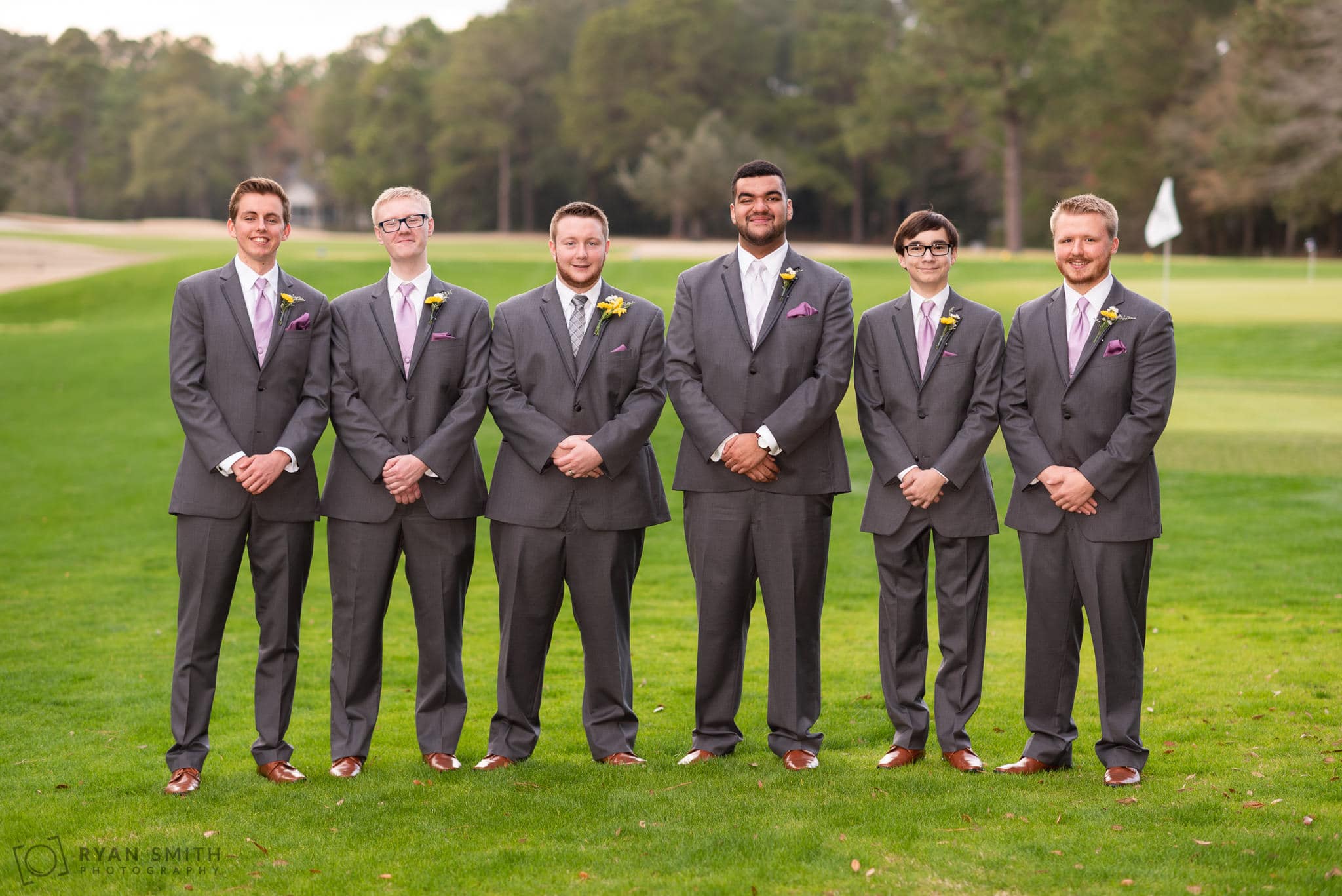 Groomsmen on the golf course Litchfield Country Club