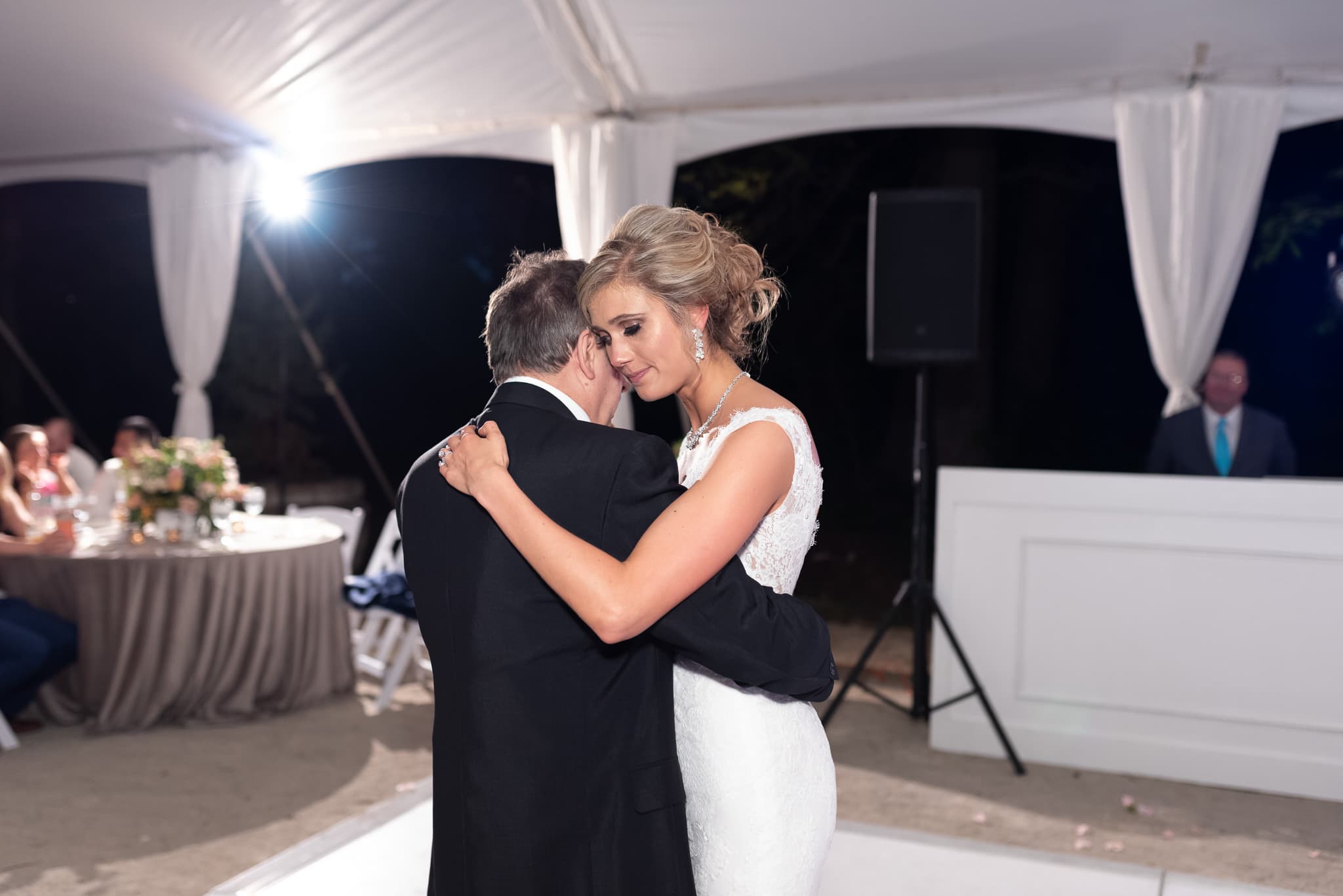 Bride dancing with father - Brookgreen Gardens