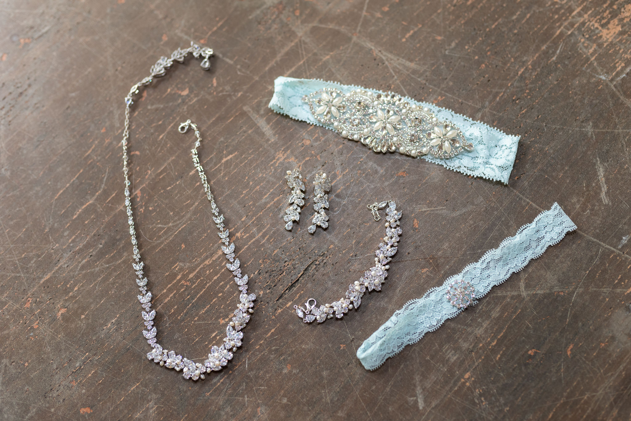 Detail shot of bride's jewelry  - Brookgreen Gardens