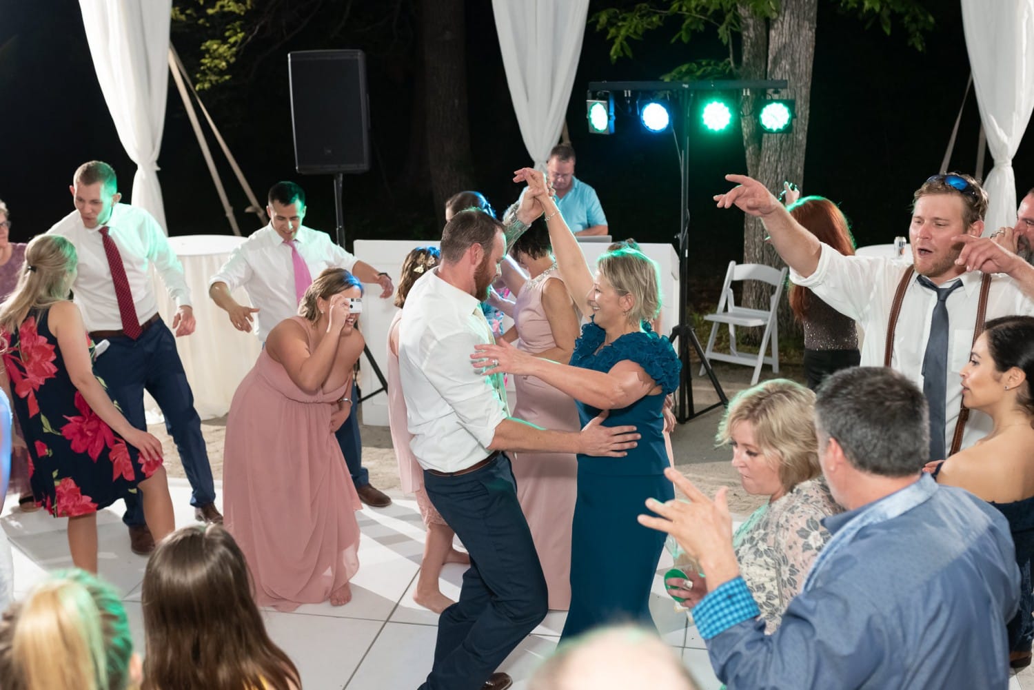 Groom dancing with bride's mom - Brookgreen Gardens