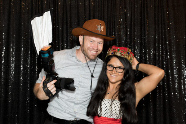 Ryan and Lizeth having fun in our photo booth
