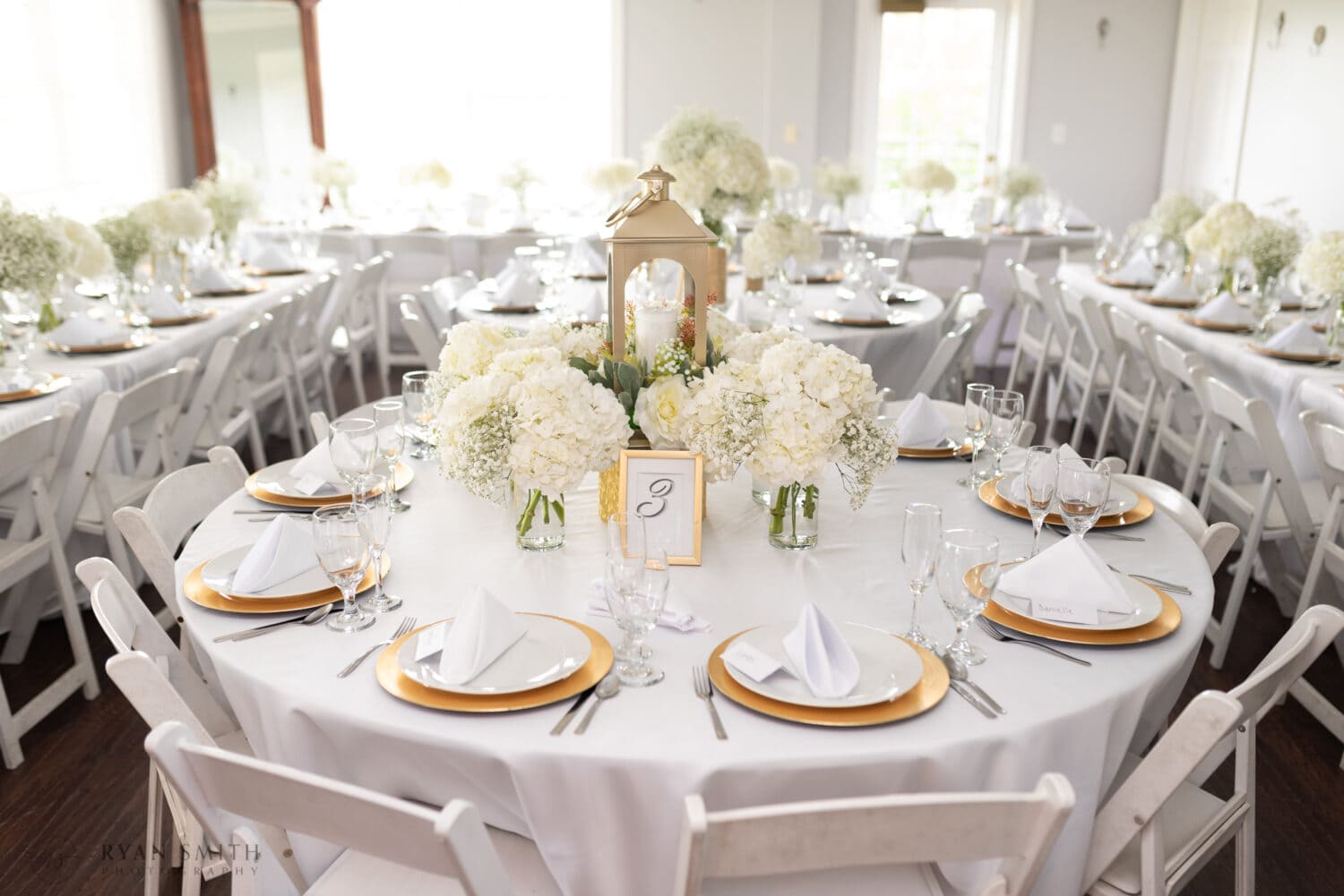 Table decorations and details - River Ridge Golf Club