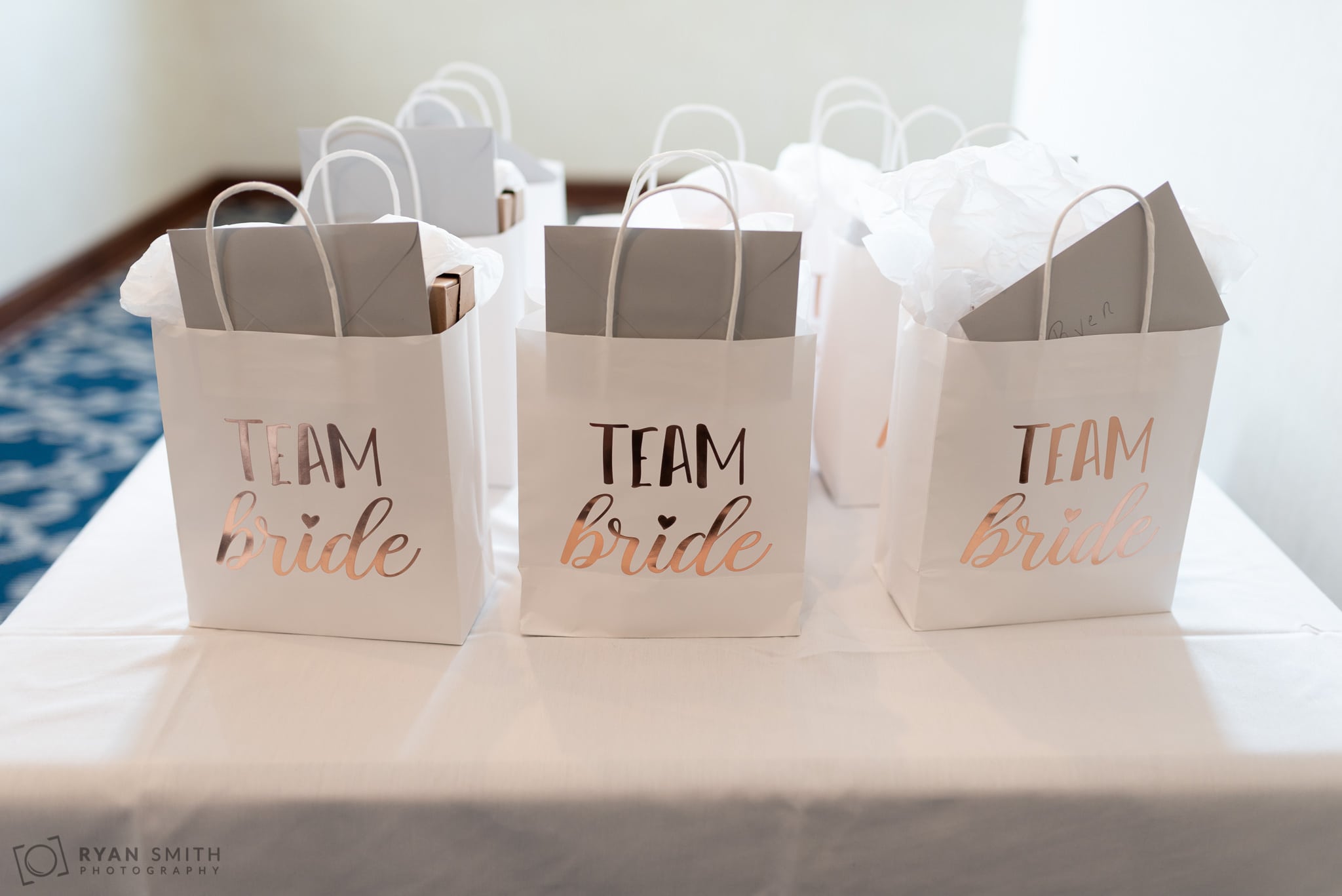 Team bride gifts Grande Dunes Ocean Club