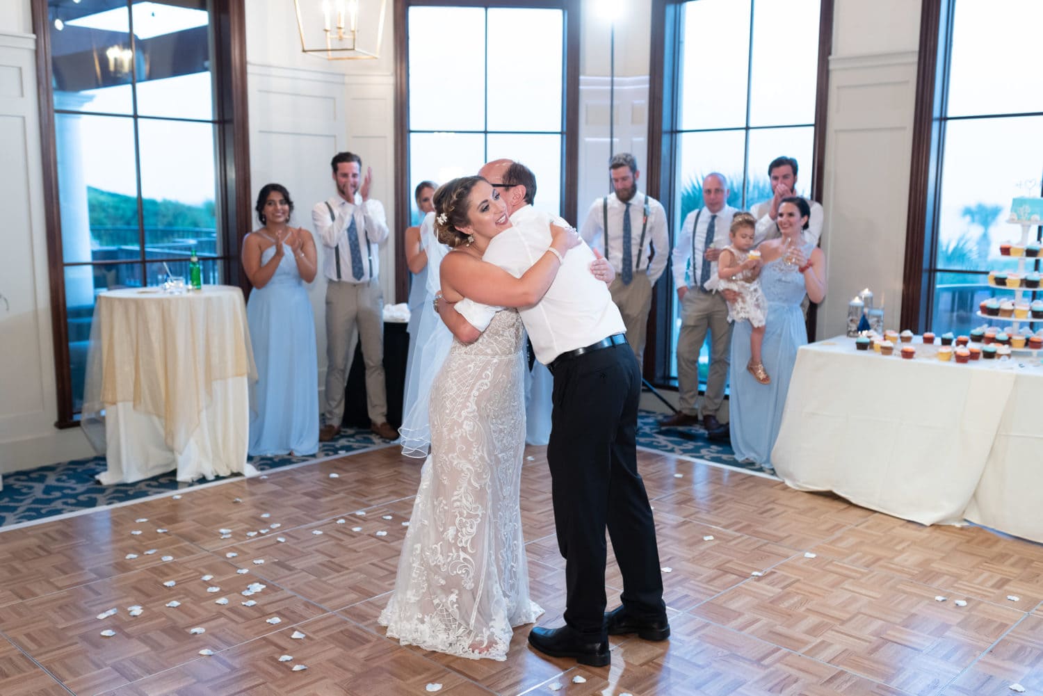 Choreographed first dance with bride and father Grande Dunes Ocean Club - Myrtle Beach