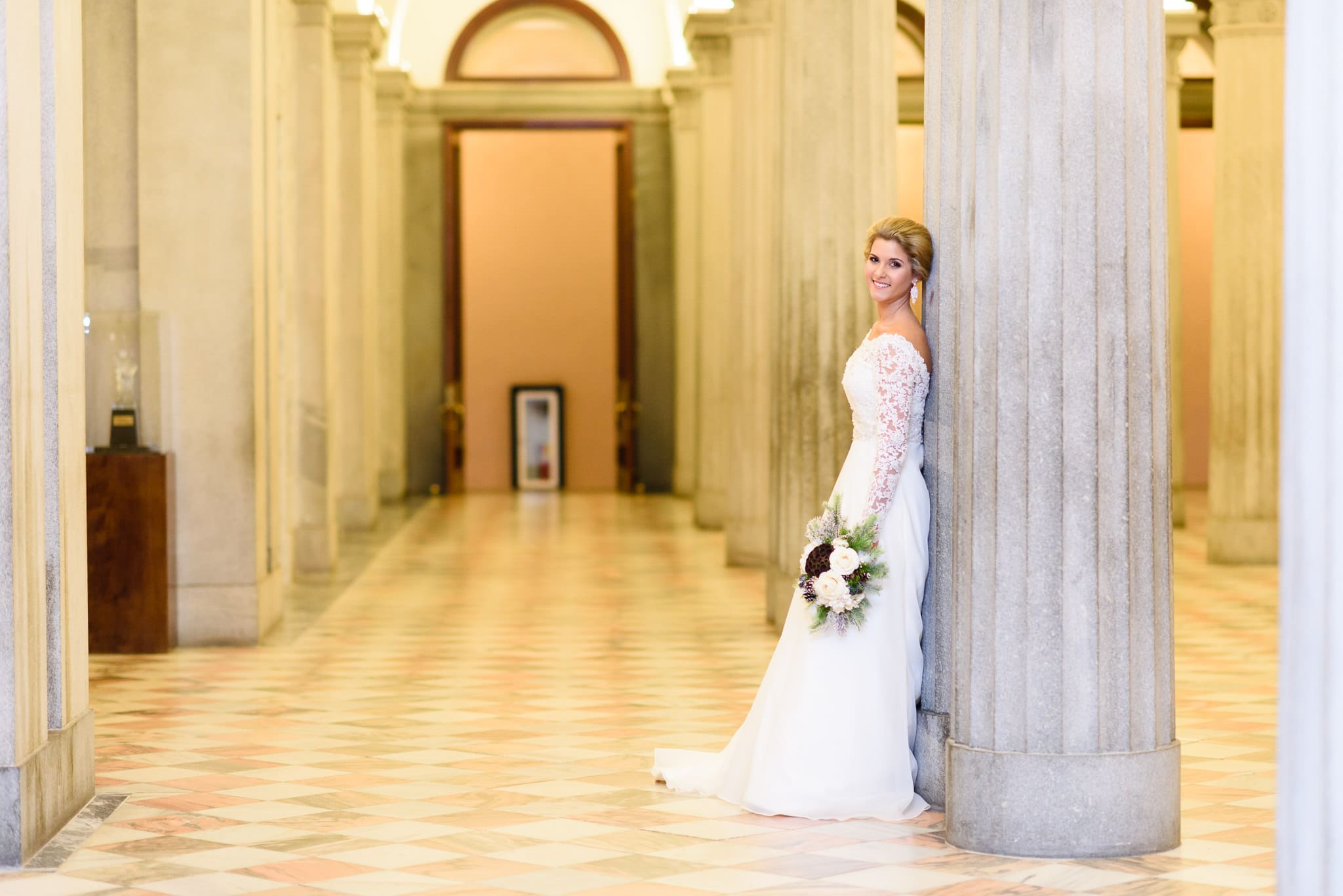 Bridal Portraits South Carolina State House
