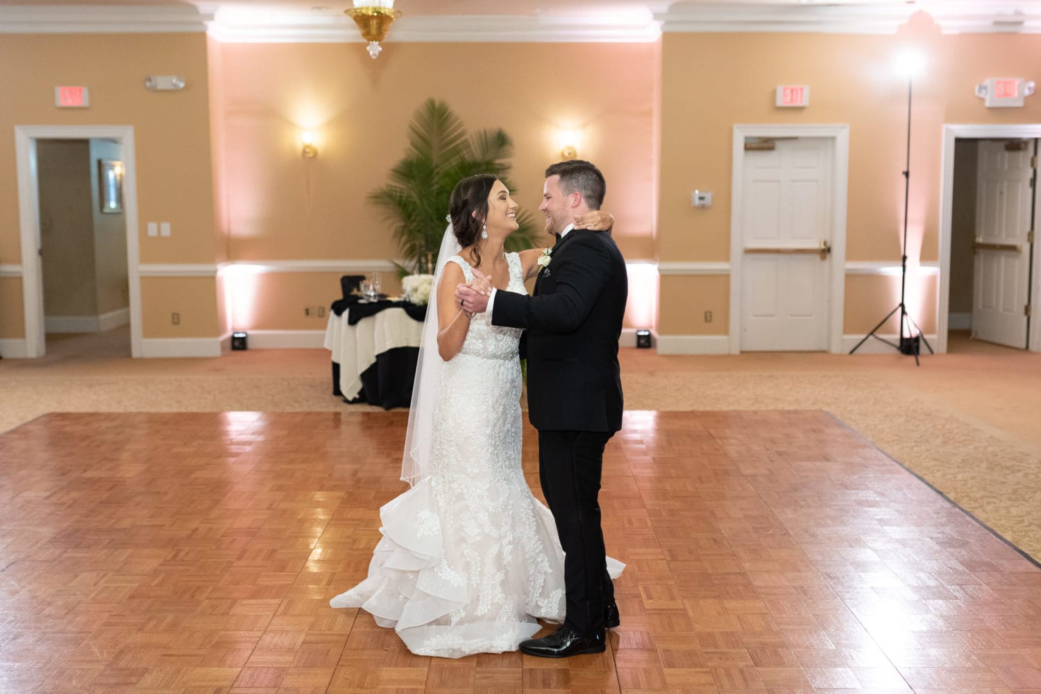 Bride and groom first dance Pawleys Plantation