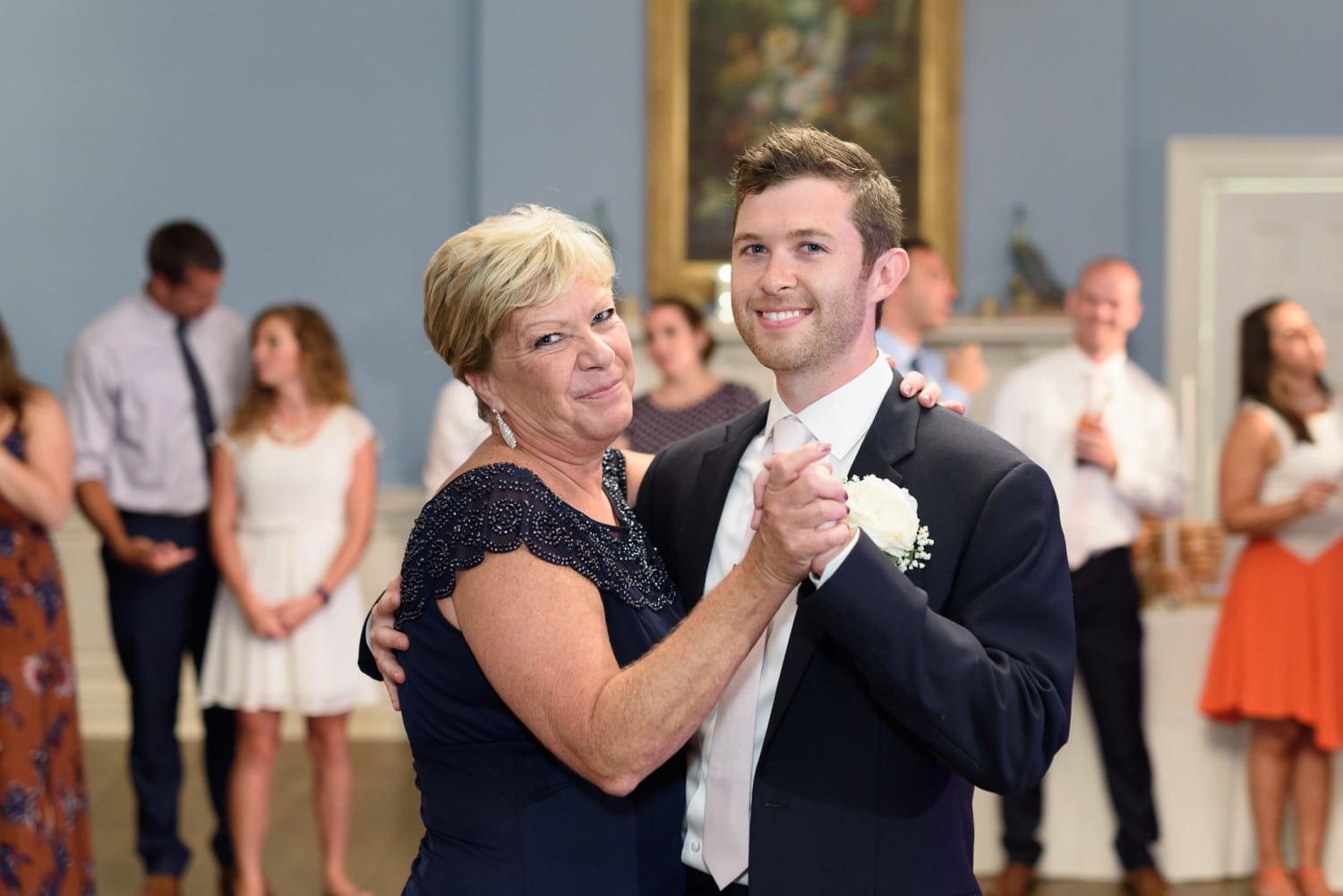 Groom dancing with mom Pine Lakes Country Club