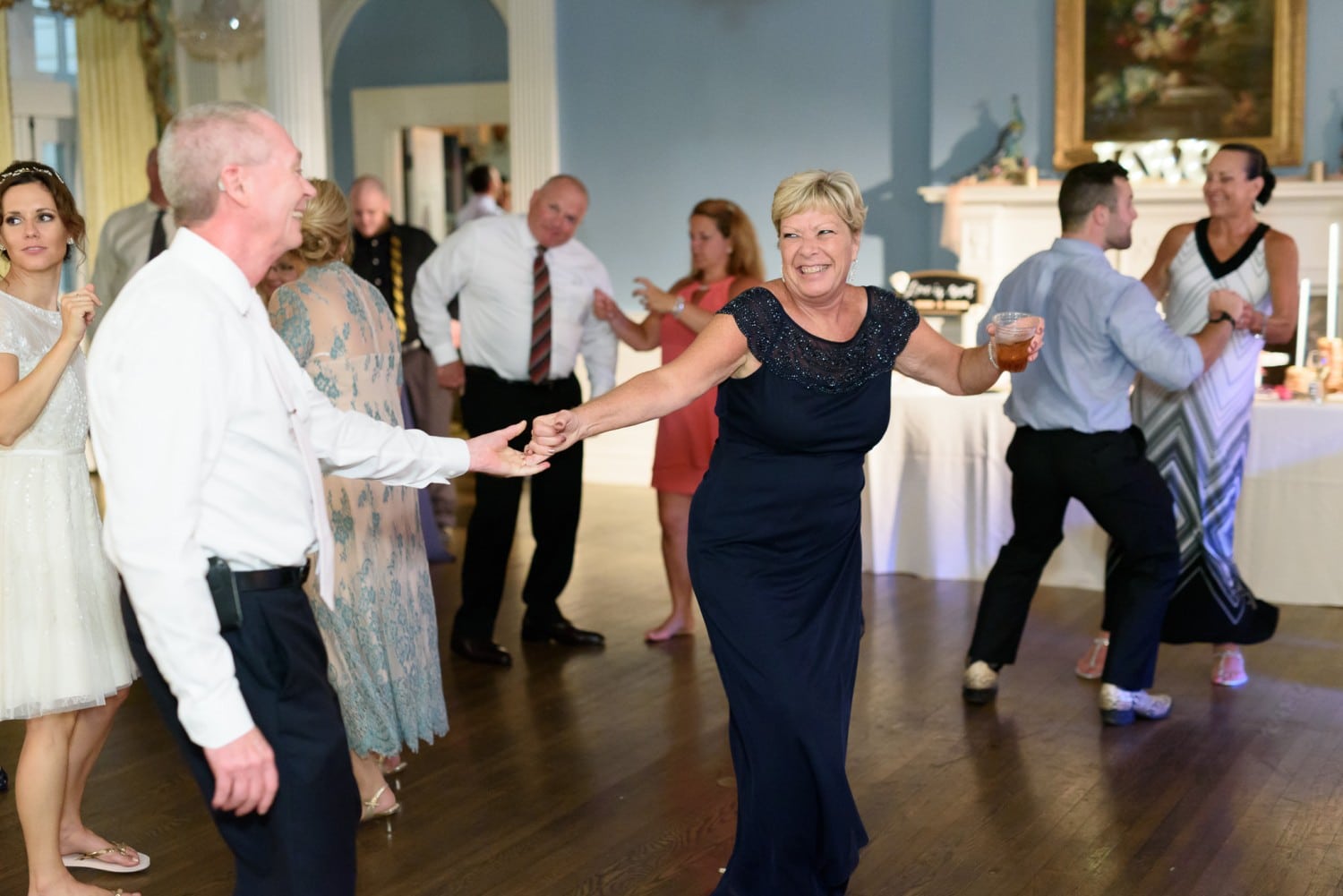 Grooms parents dancing Pine Lakes Country Club