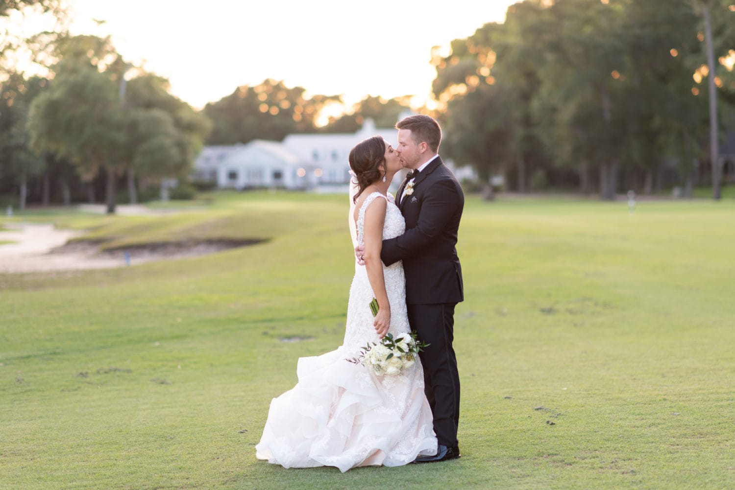 Portraits with clubhouse far in the background Pawleys Plantation