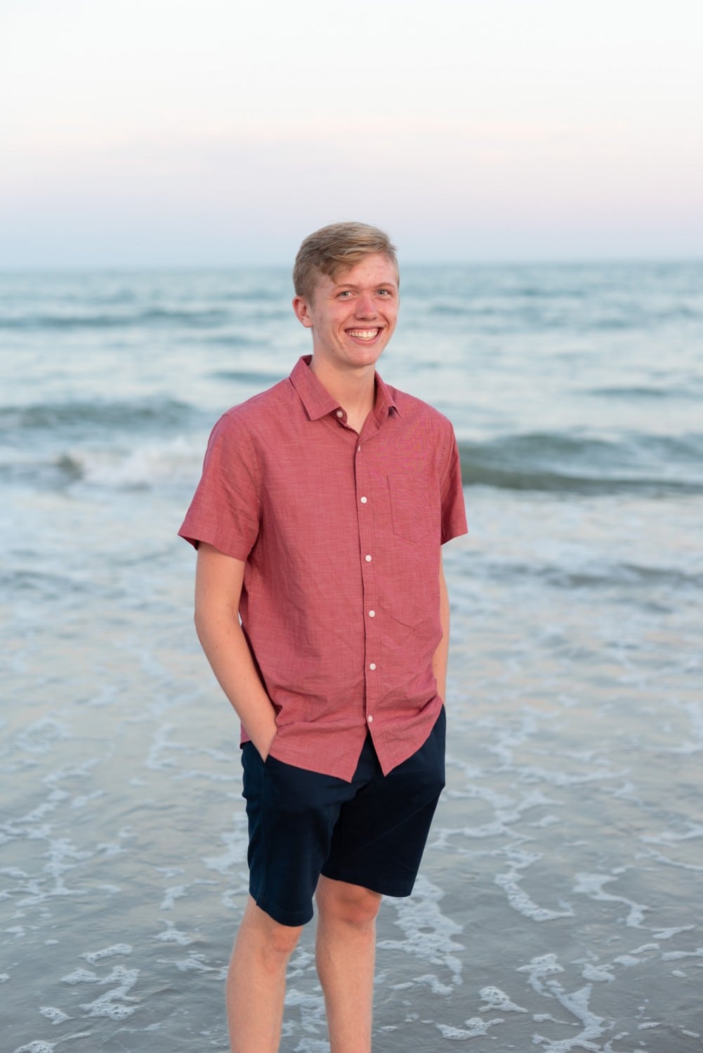 Individual portraits in front of the ocean - Huntington Beach State Park