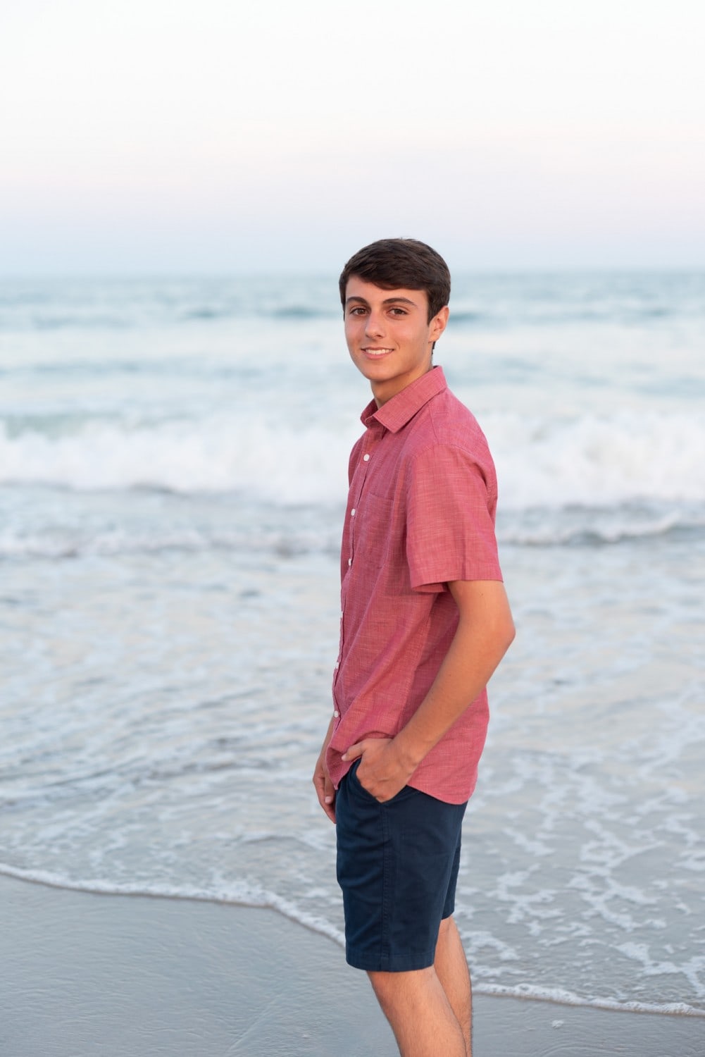 Individual portraits in front of the ocean - Huntington Beach State Park