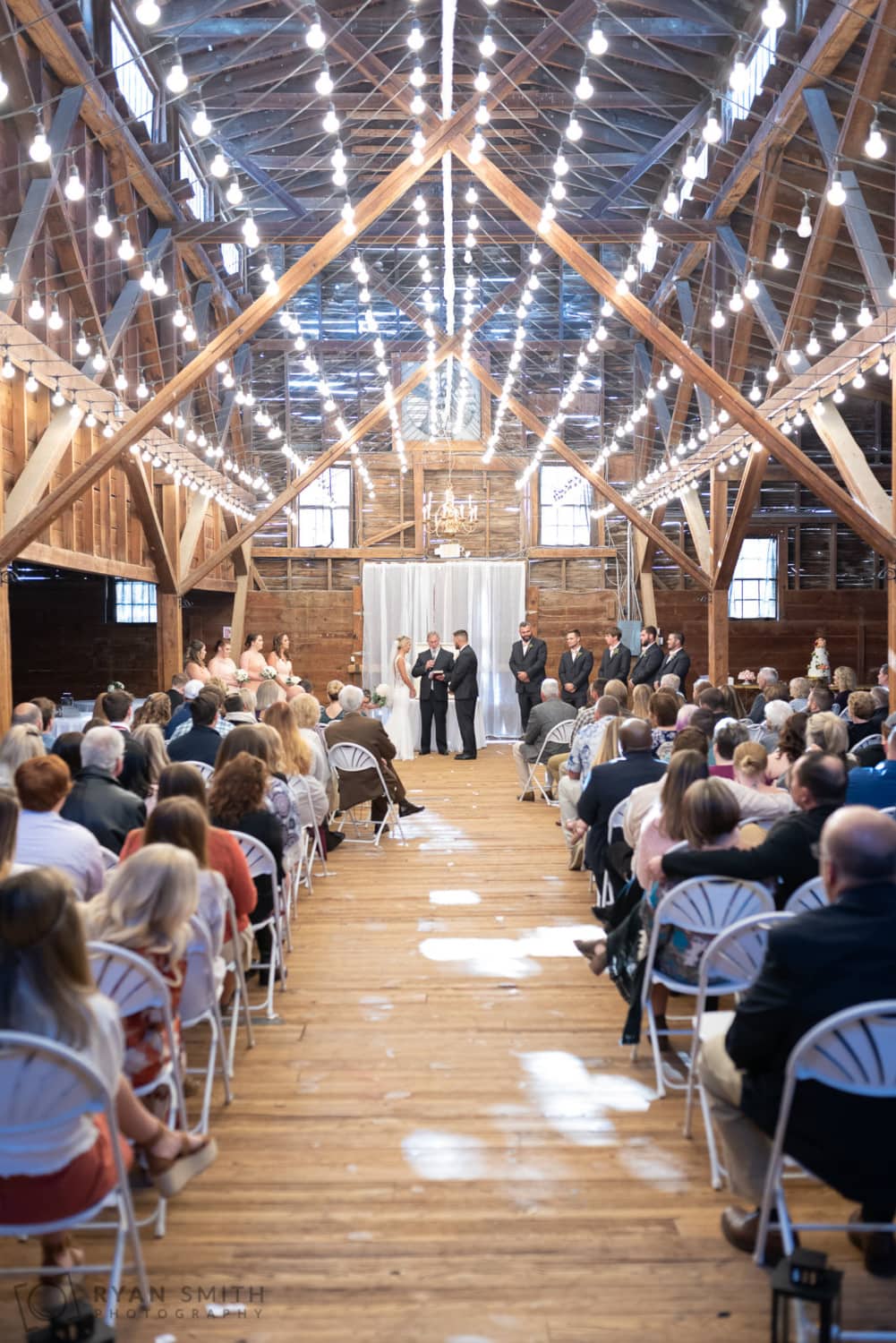 Ceremony under the lights - Peanut Warehouse - Conway