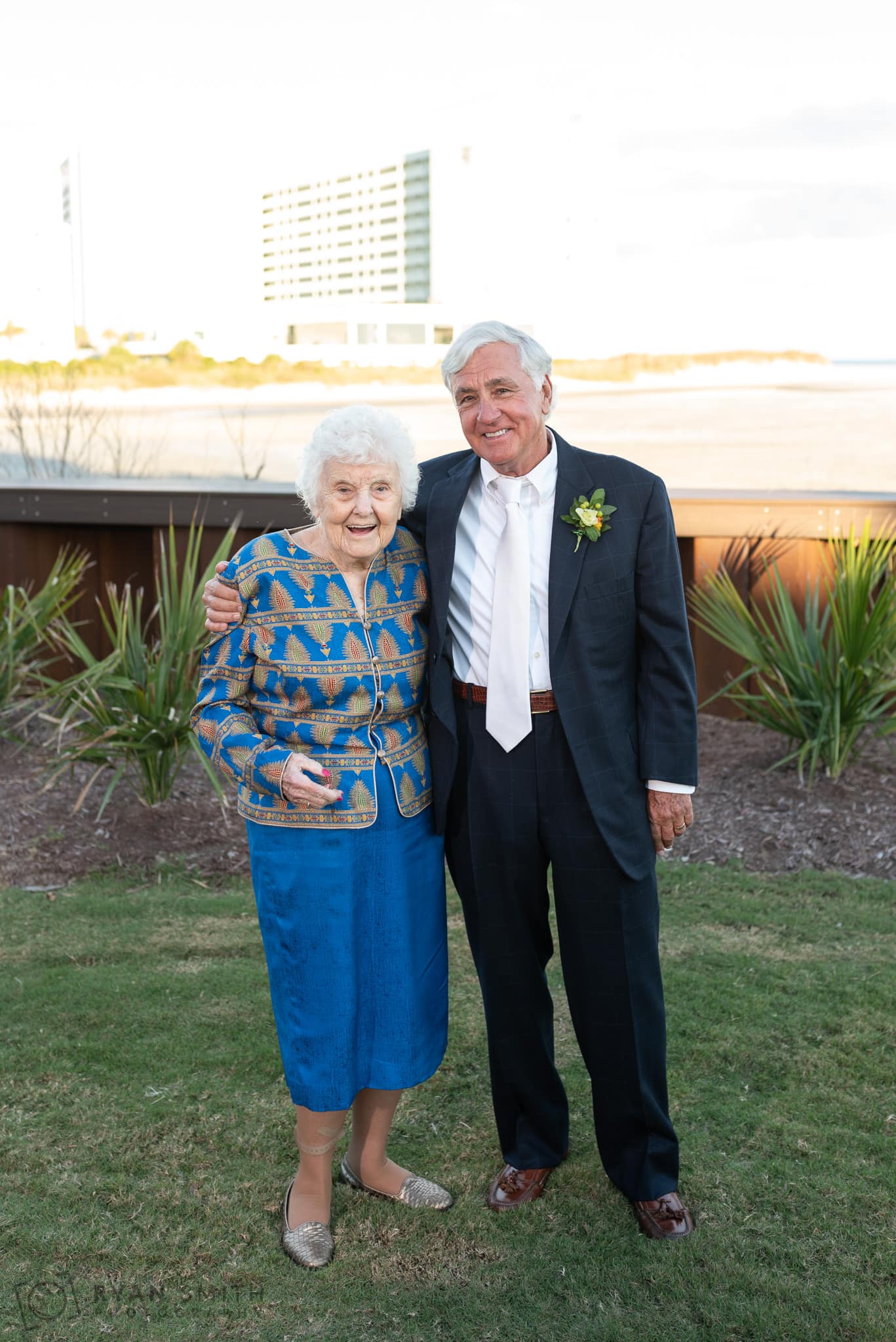 Groom with his mother in her 90s - Dunes Golf and Beach Club - Myrtle Beach