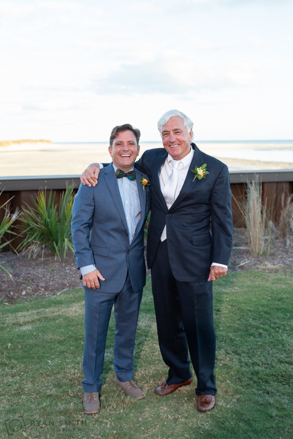 Groom with his son after the ceremony - Dunes Golf and Beach Club - Myrtle Beach