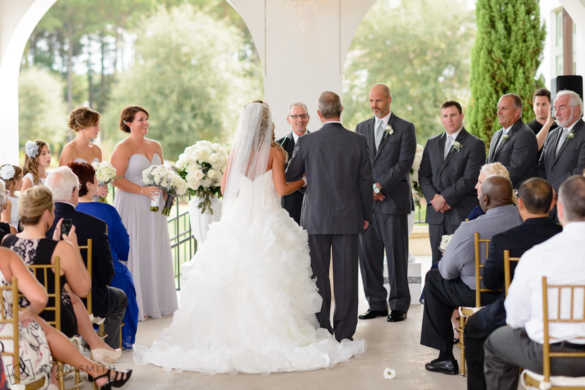 Ceremony on the patio - Members Club at Grande Dunes