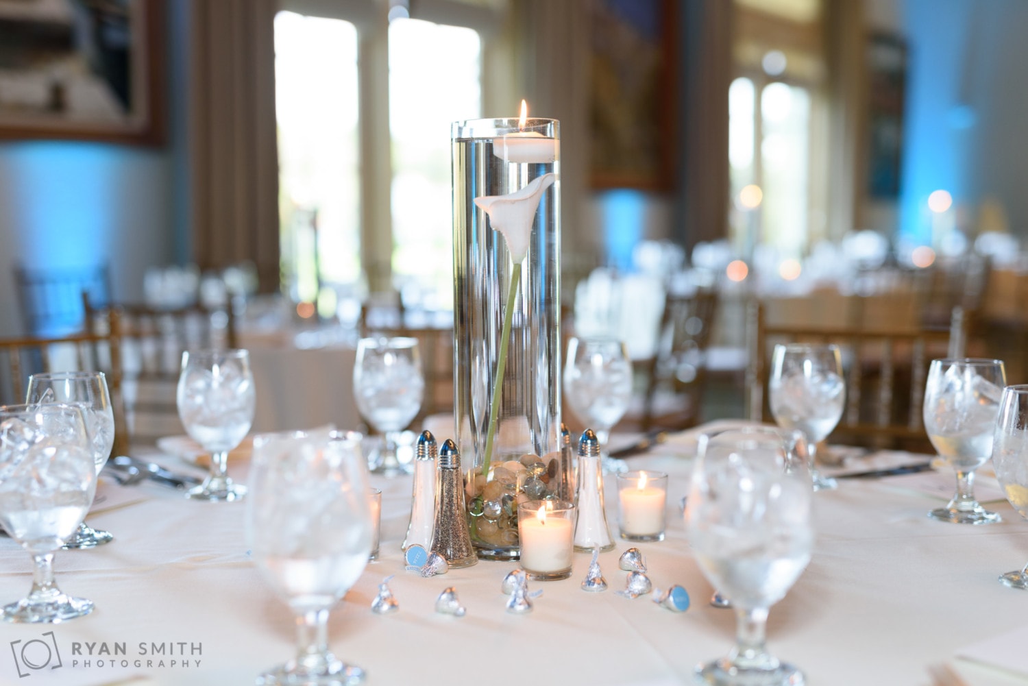 Table details in ballroom - Members Club at Grande Dunes