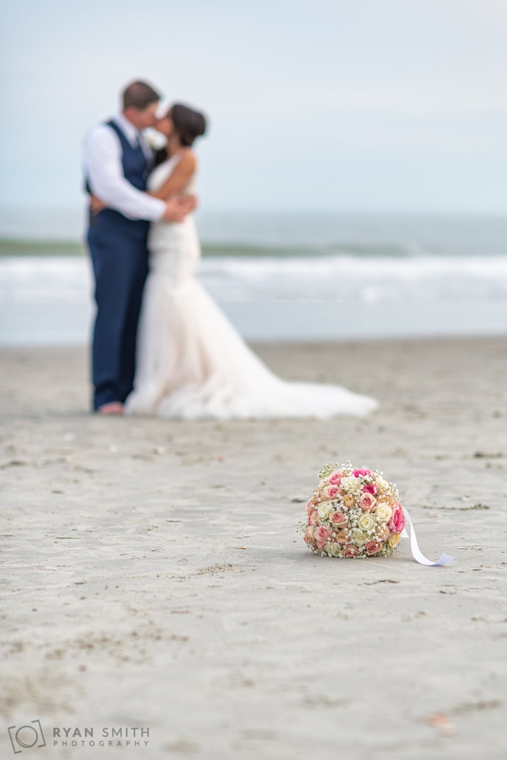 Bride's bouquet in focus - Avista Resort - North Myrtle Beach